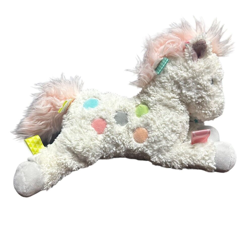 Mary Meyer Taggies Pony Dots 12” Soft Toy Plush Stuffed Animal Baby Lovey Horse